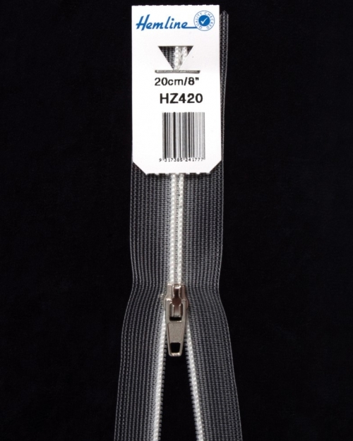 Nylon Closed End Zips Transparent