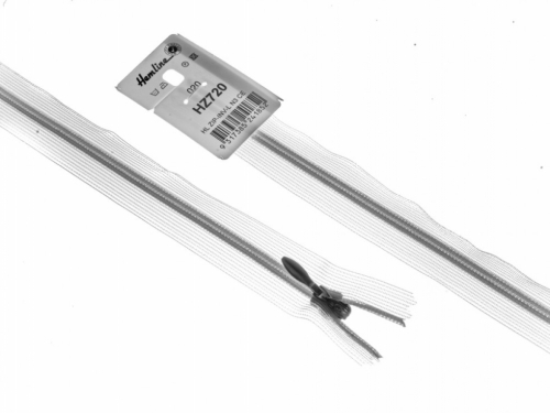 Concealed Invisible Closed End Zips Transparent