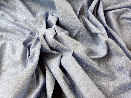 John Louden 100% Cotton Poplin Fabric Light Blue