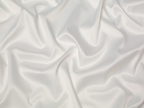 Minerva Core Range Stretch Woven Duchess Satin Fabric White
