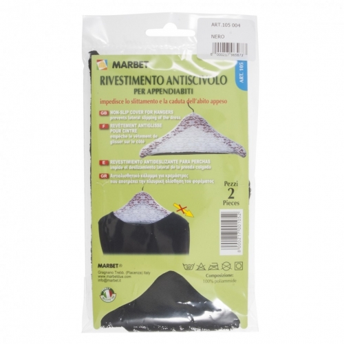 Marbet Nonslip Lace Hanger Covers Black