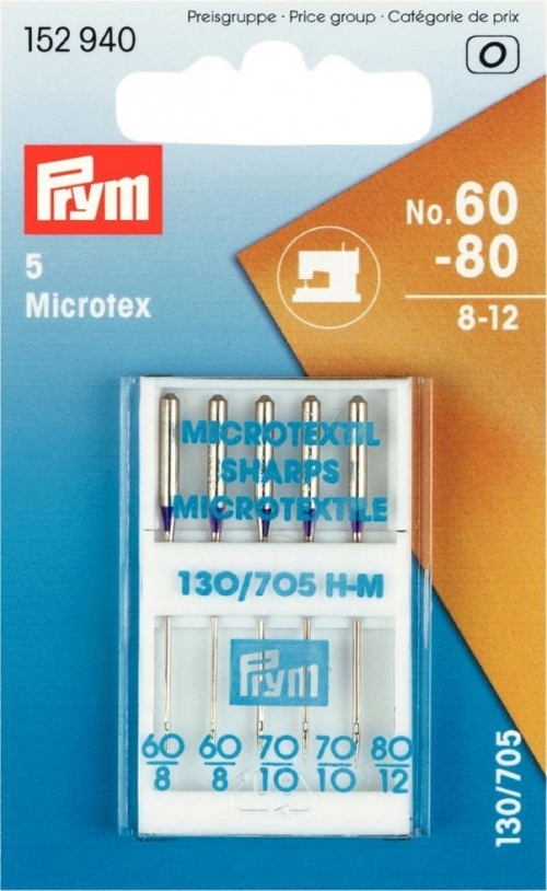 Prym Microtex Sewing Machine Needles