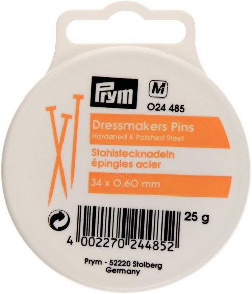 Prym Straight Dressmakers Pins Silver