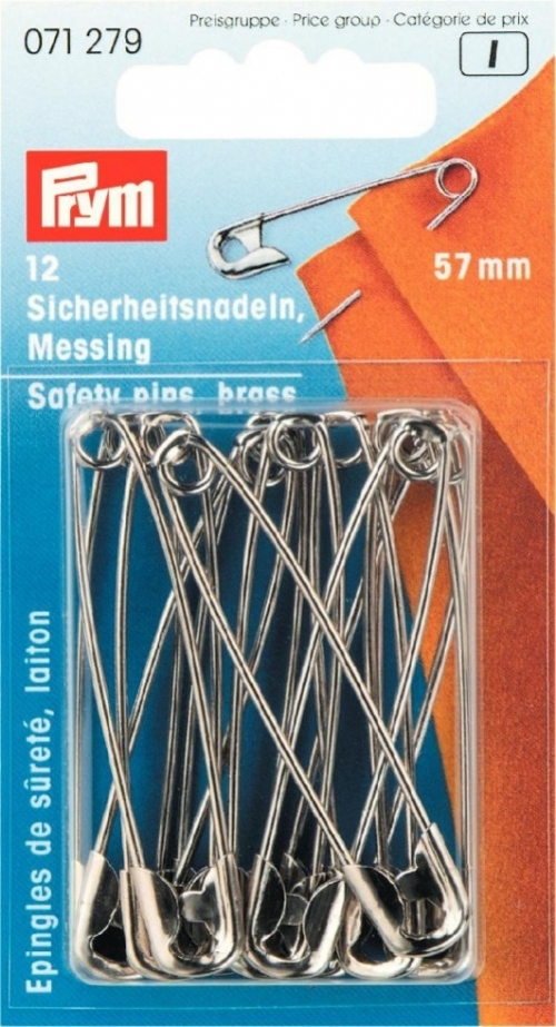 Prym Safety Pins Gold
