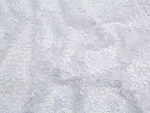 Minerva Core Range Heavy Guipure Lace Fabric White