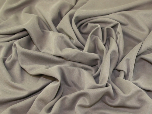 Modal Soft Jersey Taupe Uni Fabric by the Metre 50 Cm X 150 Cm 