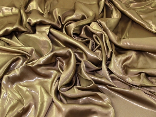 Metallic Foil Liquid Satin Fabric