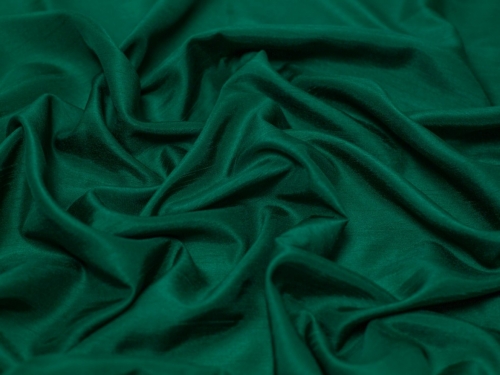 Minerva Core Range Satin Back Dupion Fabric Bottle Green
