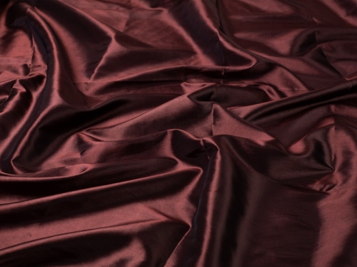 Two Tone Shot Taffeta Fabric Dark Rose