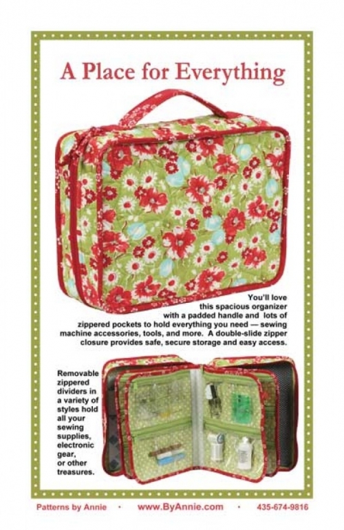 By Annie Paper Sewing Pattern A Place For Everything Organiser