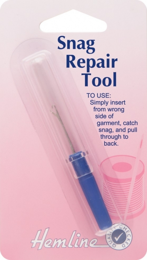Hemline Snag Repair Ballpoint Needle & Hook Tool Set Pluck Removal Tool 8cm Sticky Shank H247 & H248 by Hemline 