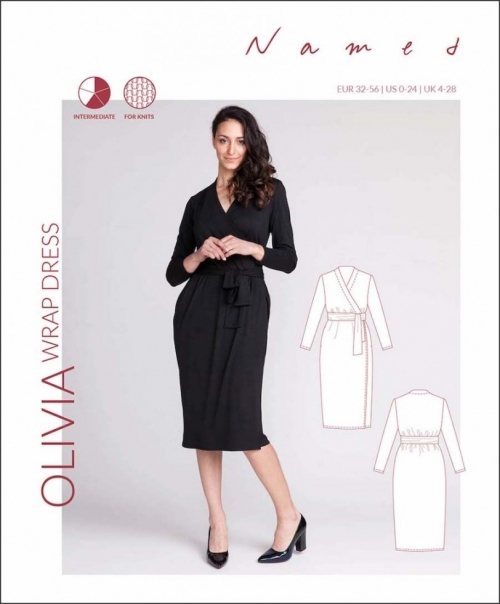 Olivia Wrap Dress - Named Clothing - Sewing Pattern