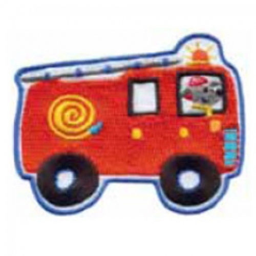 Craft Factory Patch Motif Fire Engine