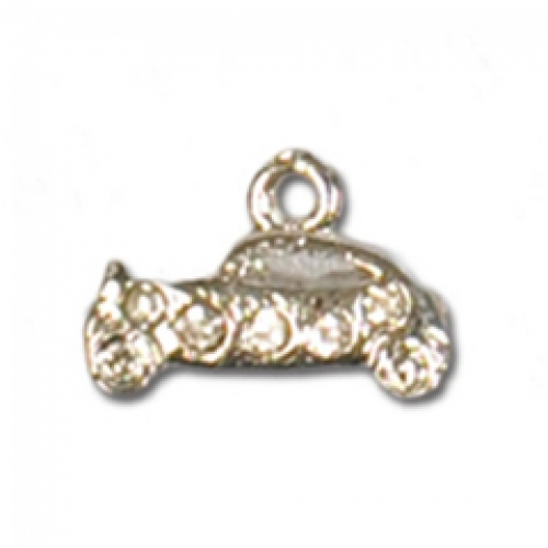 Trimits Rhinestone Metal Charm Silver Crystal