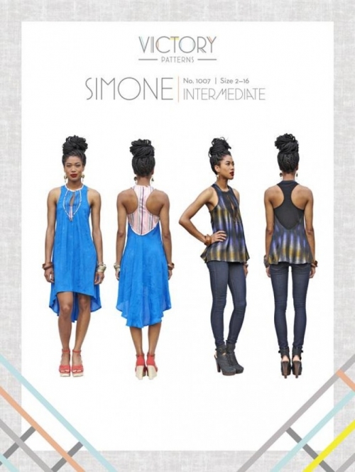 Victory Patterns Paper Sewing Pattern Simone Dress & Top