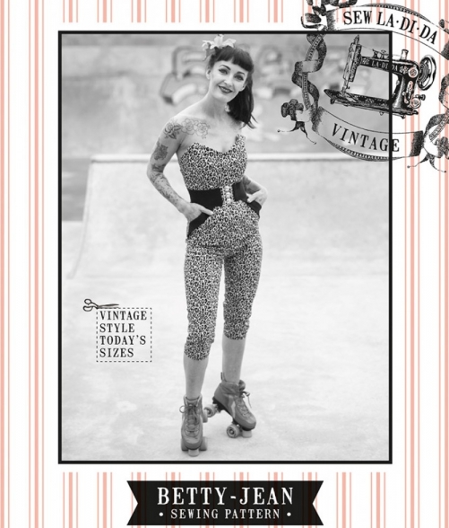 Sew La Di Da Vintage Paper Sewing Pattern Betty Jumpsuit