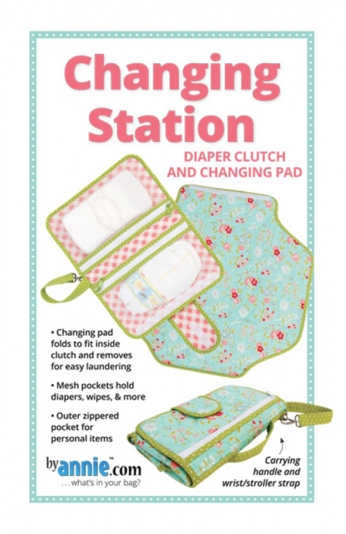 By Annie Paper Sewing Pattern Changing Station Clutch