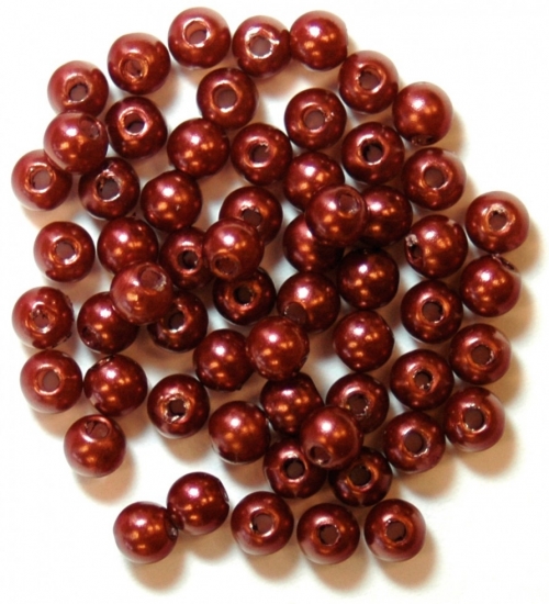 Craft Factory Round Pearl Beads Bronze