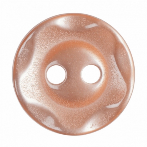 Hemline Round Plastic Buttons Orange