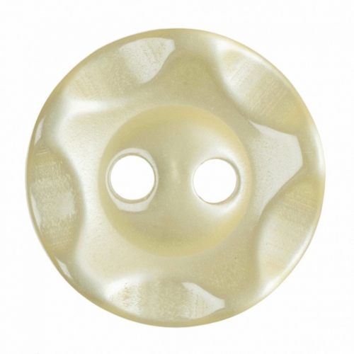 Hemline Round Plastic Buttons Yellow