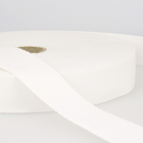 Stephanoise Cotton Webbing White