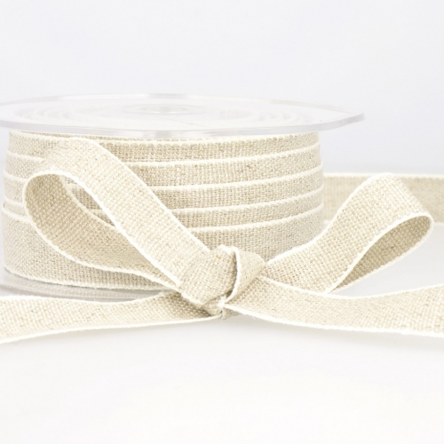 Stephanoise Linen Ribbon Linen White
