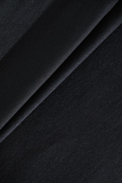 Meet MILK Tencel Lyocell Ponte Roma Double Stretch Knit Fabric Black