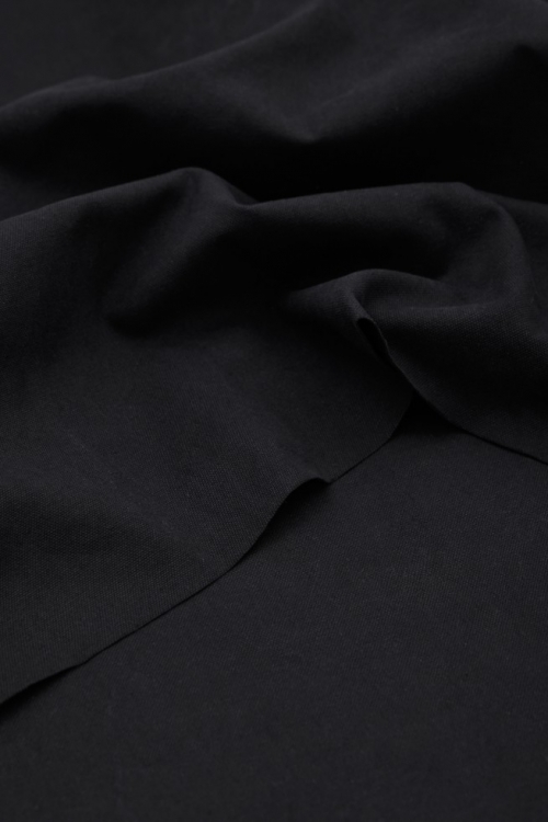 Washed Cotton Fabric Black