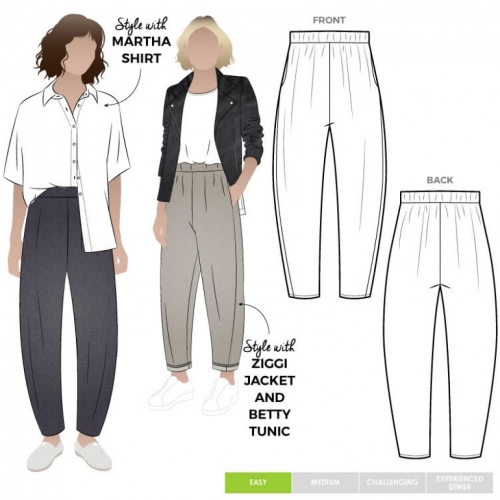 Liesl + Co. Hollywood Trousers Sewing Pattern : : Home