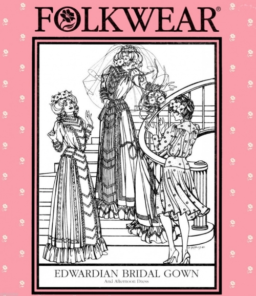 Folkwear Patterns Paper Sewing Pattern Edwardian Bridal Gown