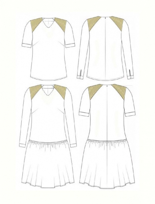 You Made My Day Paper Sewing Pattern March Origami Blouse & Dress
