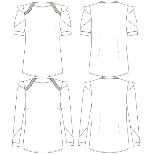You Made My Day Paper Sewing Pattern February Origami Blouse & Dress