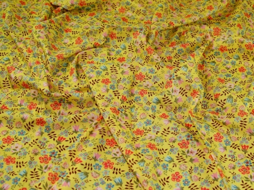 Liberty London Edenham Tana Cotton Lawn Fabric Yellow