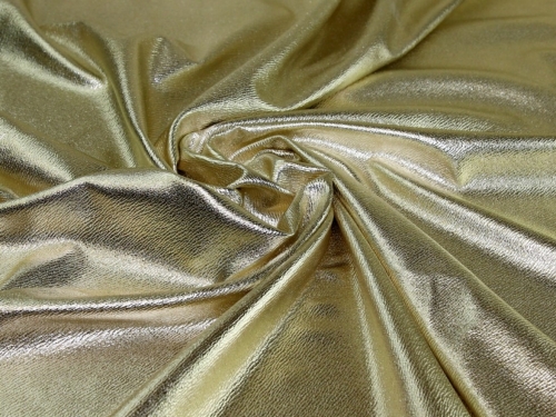 Foil Textured Knit Fabric Gold 1250346 Minerva