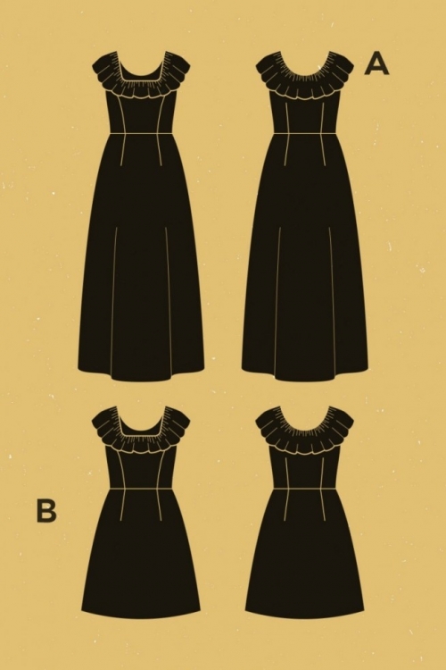 Deer and Doe Paper Sewing Pattern Coquelicot Dress