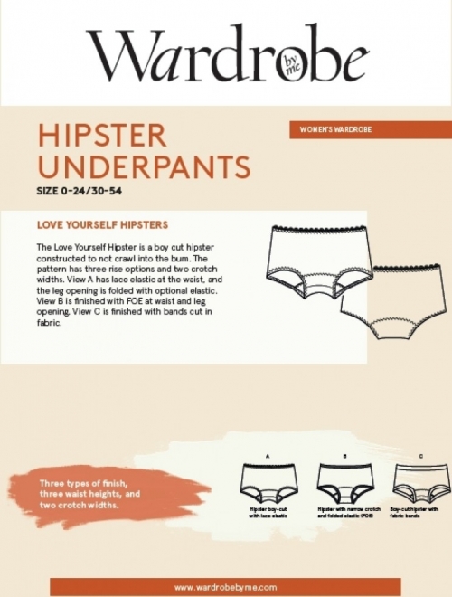 Hipster Underpants Pattern 0-24 (30-54) - Stitch by Stitch