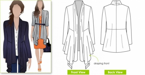 Style Arc Paper Sewing Pattern Nina Cardigan