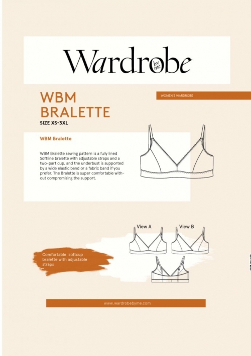 Wardrobe By Me Paper Sewing Pattern WBM Bralette, 1254024