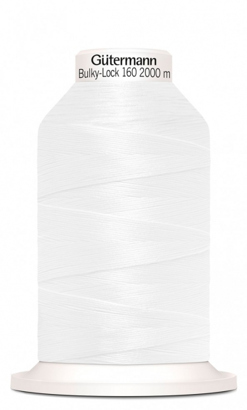 Gutermann Bulky Lock 160 Overlocker Thread 800 White