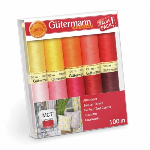 Gutermann Sew All Thread Set Red