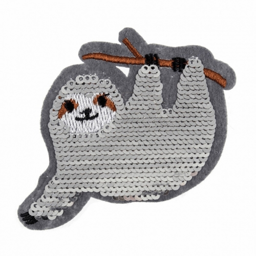 Craft Factory Patch Motif Flip Sequin Sloth