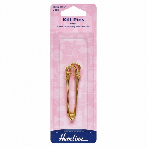 Hemline Kilt Pins Gold