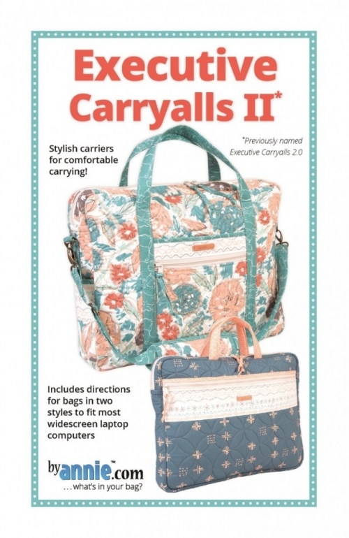 By Annie Paper Sewing Pattern Executive Carryalls