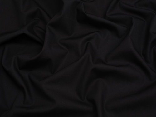 Organic 100% Cotton Poplin Fabric Black