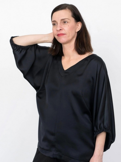 The Assembly Line Paper Sewing Pattern V Neck Cuff Top