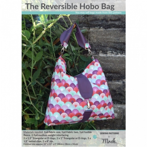 Mrs H Patterns Paper Sewing Pattern The Reversible Hobo Bag