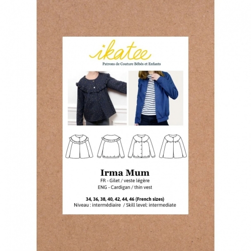 Ikatee Paper Sewing Pattern Irma Cardigan