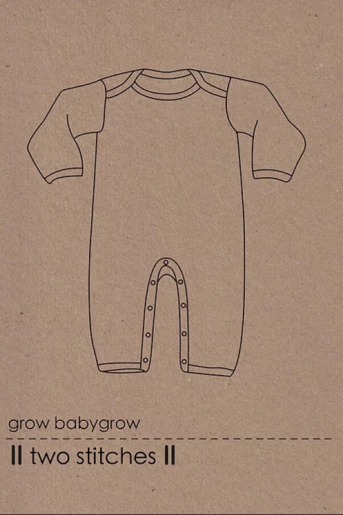 Two Stitches Paper Sewing Pattern Grow Babygrow