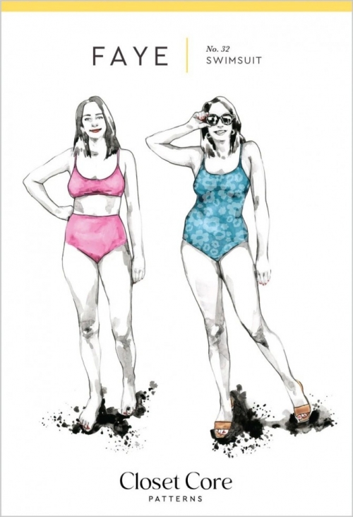 Closet Core Patterns Paper Sewing Pattern Faye Swimsuit