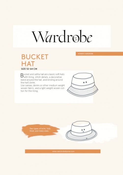 Wardrobe By Me Paper Sewing Pattern Safari & Bucket Hat, 1273459